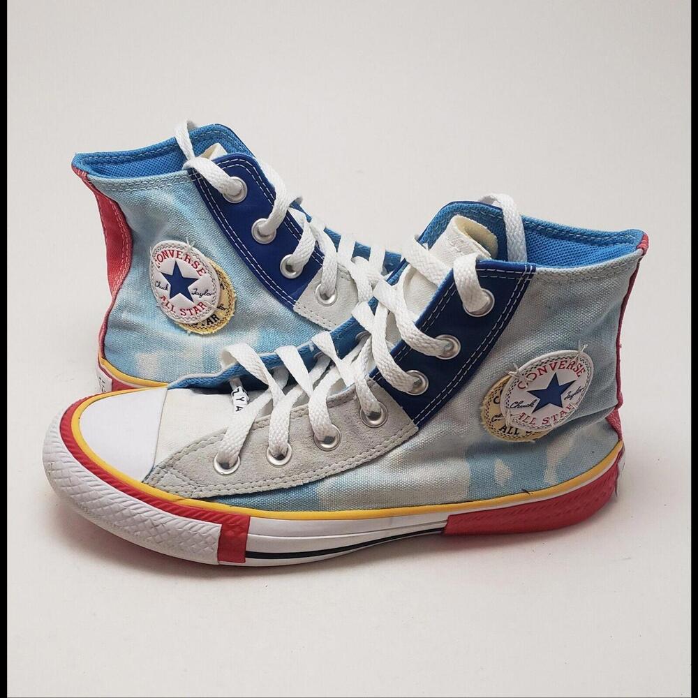 Unisex‎ Converse Chuck Taylor All Star High Double Logo Shoes 168266C Size 4M 6W